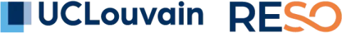 Logo UCLouvain RESO et lien vers le site web