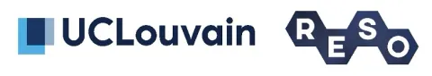 Logo UCLouvain RESO et lien vers le site web